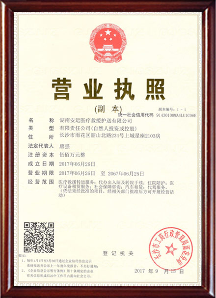 湖南安运医疗救援护送有限公司,安运医疗救援,长沙地区的转运护送公司,长沙救援队